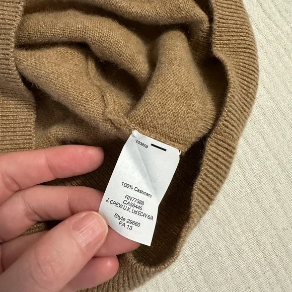 J. Crew V-Neck Cashmere Sweater - Picture 6 of 8